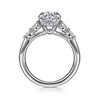 Gabriel & Co 8 Engagement Ring 14K White Gold Contemporary ER16678R8W44JJ