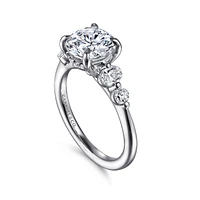 Gabriel & Co 8 Engagement Ring 14K White Gold Contemporary ER16678R8W44JJ
