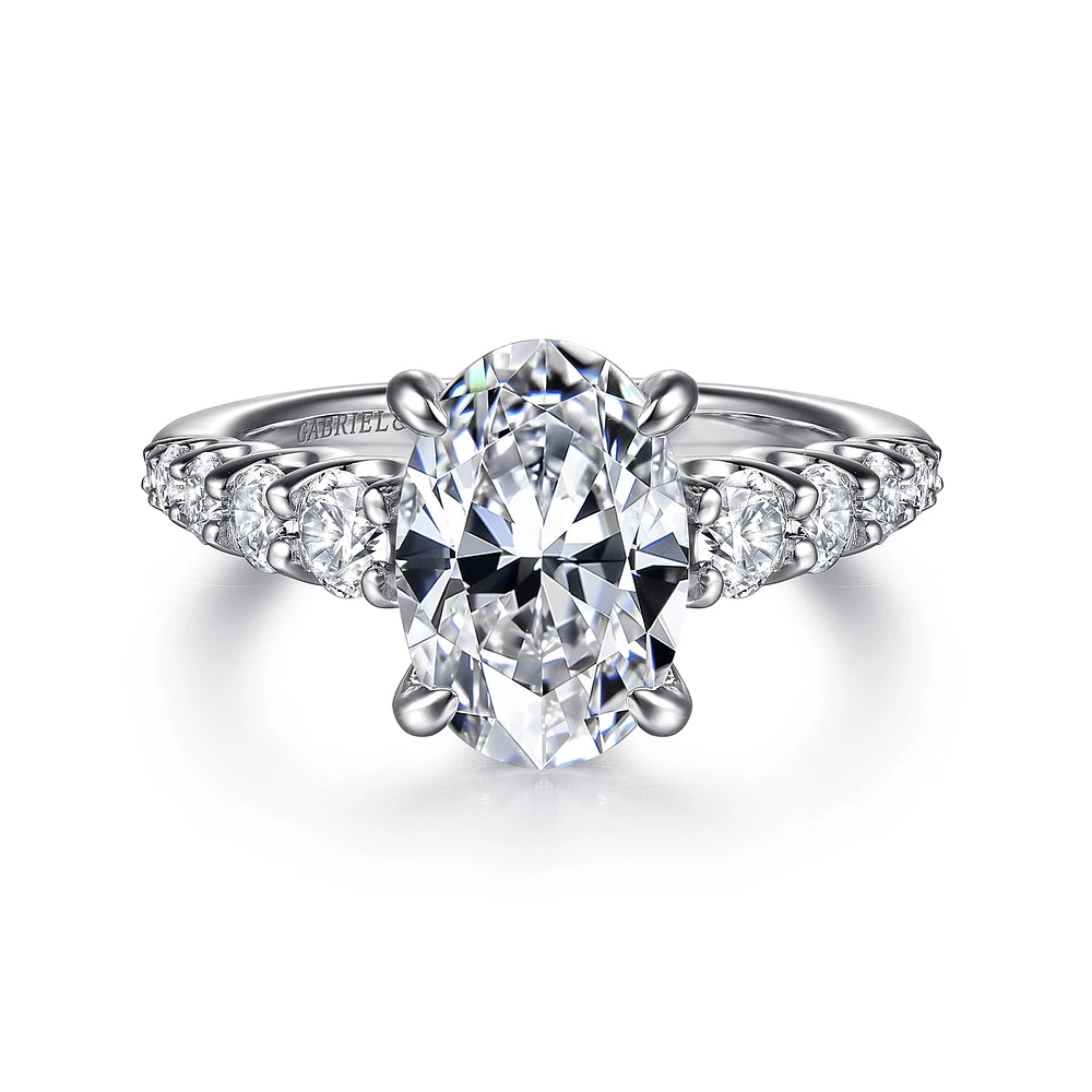 Gabriel & Co 10.5X7 Engagement Ring 14K Gold Contemporary ER16679O8M44JJ