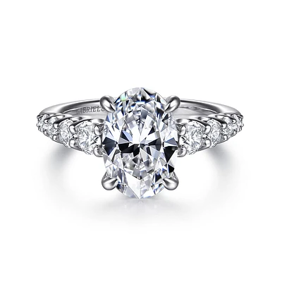 Gabriel & Co 10.5X7 Engagement Ring 14K Gold Contemporary ER16679O8M44JJ