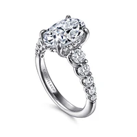 Gabriel & Co 10.5X7 Engagement Ring 14K Gold Contemporary ER16679O8M44JJ