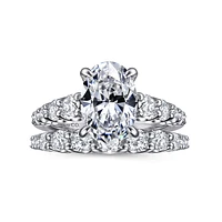 Gabriel & Co 10.5X7 Engagement Ring 14K Gold Contemporary ER16679O8M44JJ
