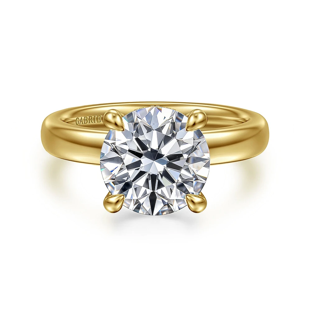 Gabriel & Co 9 Engagement Ring 14K Yellow Gold Bujukan ER16680R12Y44JJ