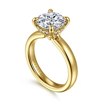 Gabriel & Co 9 Engagement Ring 14K Yellow Gold Bujukan ER16680R12Y44JJ
