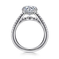 Gabriel & Co 9 Engagement Ring 14K White Gold Contemporary ER16682R12W44JJ