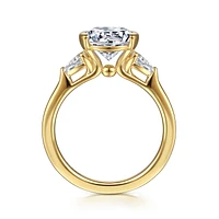 Gabriel & Co 8 Engagement Ring 14K Yellow Gold Contemporary ER16685R8Y44JJ