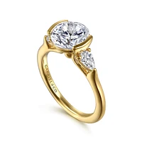 Gabriel & Co 8 Engagement Ring 14K Yellow Gold Contemporary ER16685R8Y44JJ