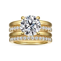 Gabriel & Co 9 Engagement Ring 14K Yellow Gold Contemporary ER16686R12Y44JJ