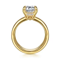 Gabriel & Co 9.5X7 Engagement Ring 14K Yellow Gold Bujukan ER16687E12Y44JJ