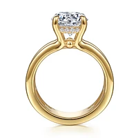 Gabriel & Co 9 Engagement Ring 14K Yellow Gold Bujukan ER16688R12Y44JJ
