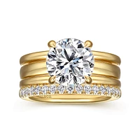 Gabriel & Co 9 Engagement Ring 14K Yellow Gold Bujukan ER16688R12Y44JJ