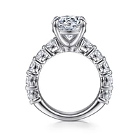 Gabriel & Co 9 Engagement Ring 14K White Gold Contemporary ER16689R12W44JJ