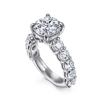 Gabriel & Co 9 Engagement Ring 14K White Gold Contemporary ER16689R12W44JJ