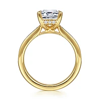 Gabriel & Co 9.5X7 Engagement Ring 14K Yellow Gold Bujukan ER16690E12Y44JJ