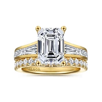 Gabriel & Co 9.5X7 Engagement Ring 14K Yellow Gold Bujukan ER16690E12Y44JJ