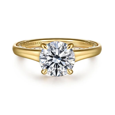 Gabriel & Co 8 Engagement Ring 14K Yellow Gold Classic ER16691R8Y44JJ