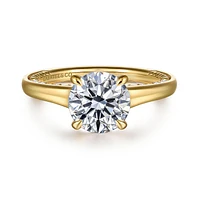 Gabriel & Co 8 Engagement Ring 14K Yellow Gold Classic ER16691R8Y44JJ