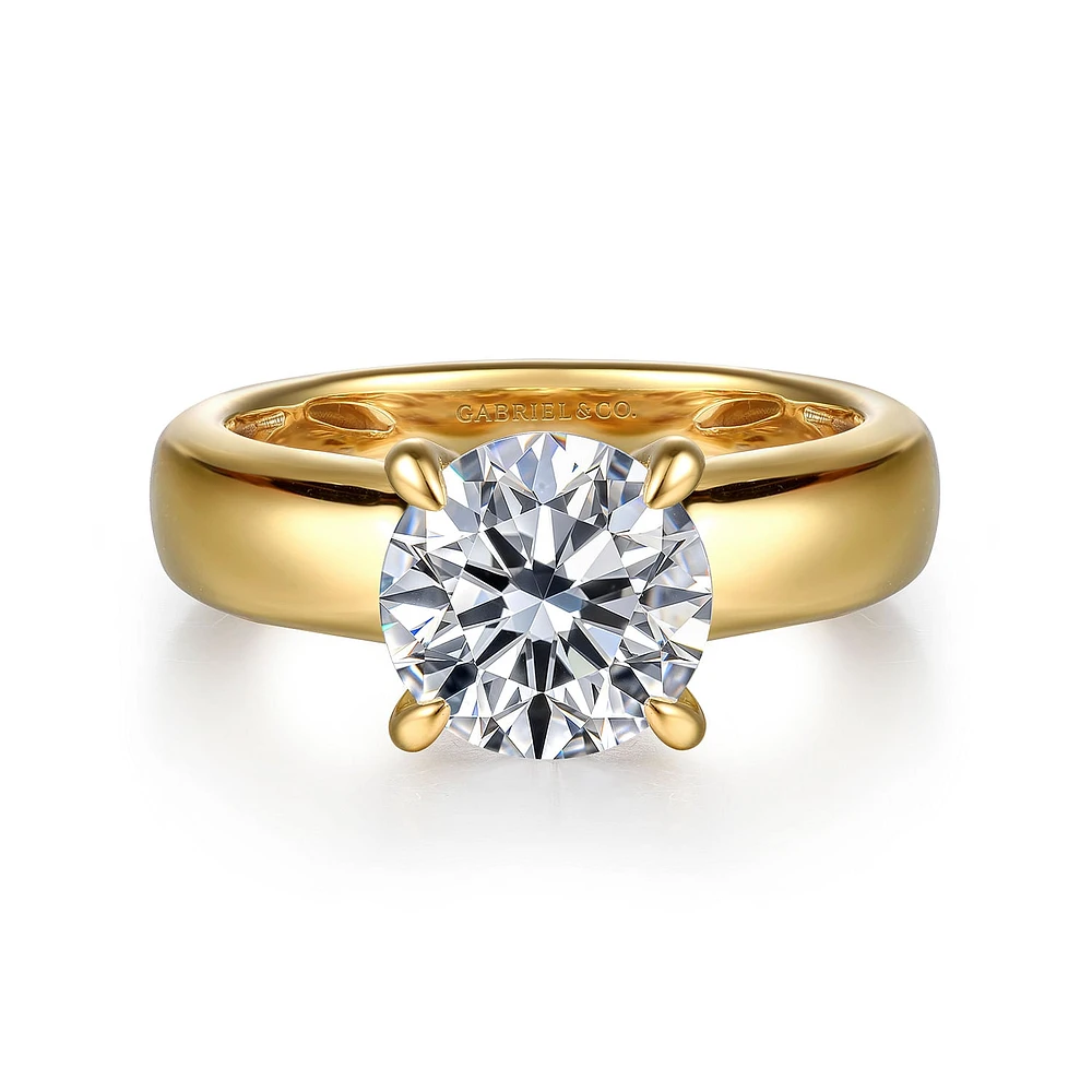 Gabriel & Co 8 Engagement Ring 14K Yellow Gold Bujukan ER16692R8Y44JJ