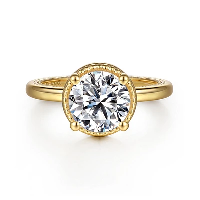 Gabriel & Co 8 Engagement Ring 14K Yellow Gold Contemporary ER16693R8Y4JJJ