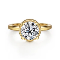 Gabriel & Co 8 Engagement Ring 14K Yellow Gold Contemporary ER16693R8Y4JJJ