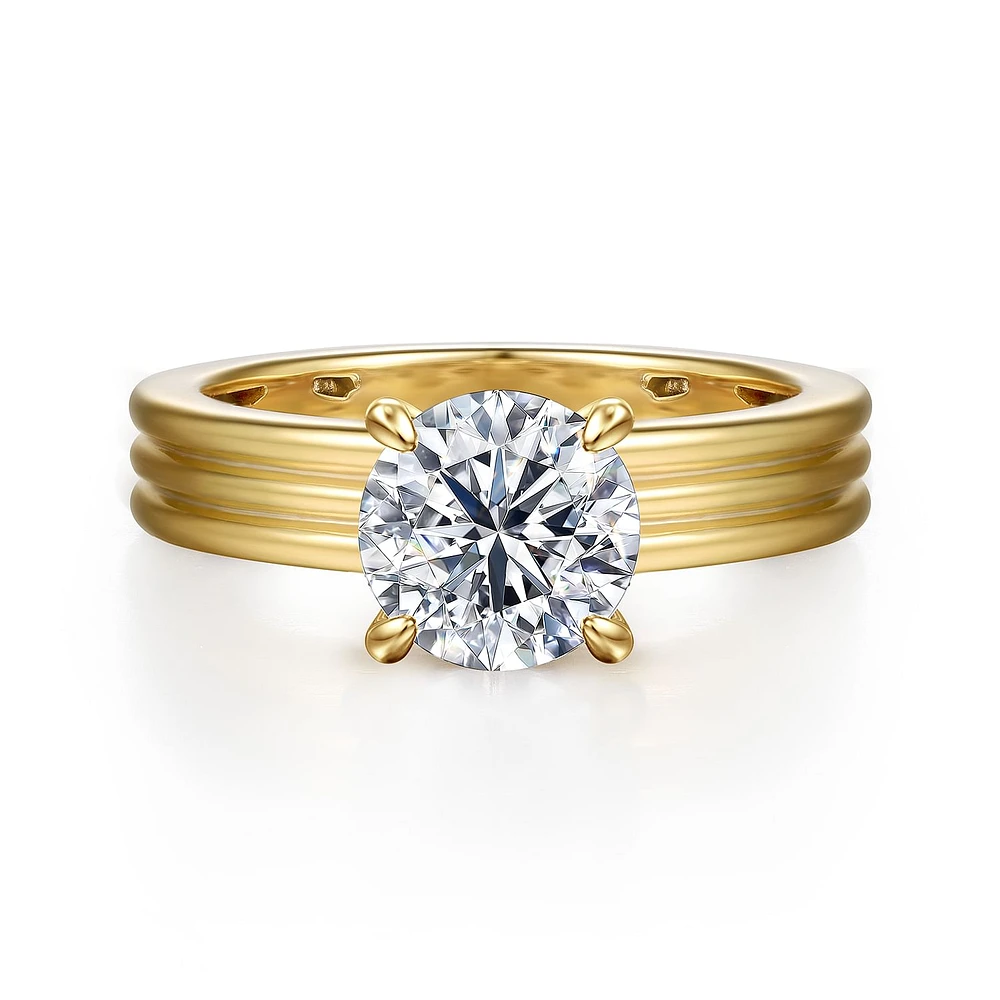 Gabriel & Co 7.4 Engagement Ring 14K Yellow Gold Contemporary ER16695R6Y44JJ