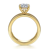 Gabriel & Co 7.4 Engagement Ring 14K Yellow Gold Contemporary ER16695R6Y44JJ