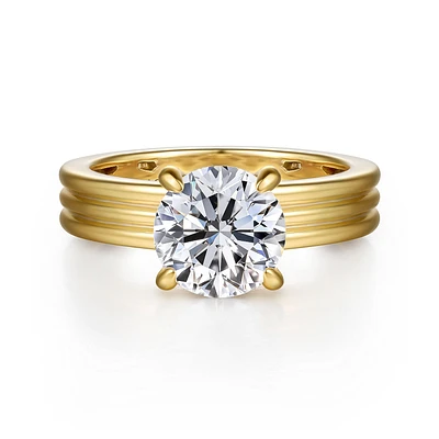Gabriel & Co 8 Engagement Ring 14K Yellow Gold Contemporary ER16695R8Y44JJ