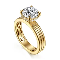 Gabriel & Co 8 Engagement Ring 14K Yellow Gold Contemporary ER16695R8Y44JJ
