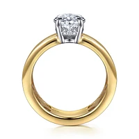 Gabriel & Co 10.5X7 Engagement Ring 14K Gold Contemporary ER16696O8M44JJ