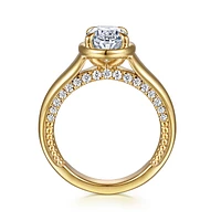 Gabriel & Co 10.5X7 Engagement Ring 14K Yellow Gold Contemporary ER16697O8Y44JJ