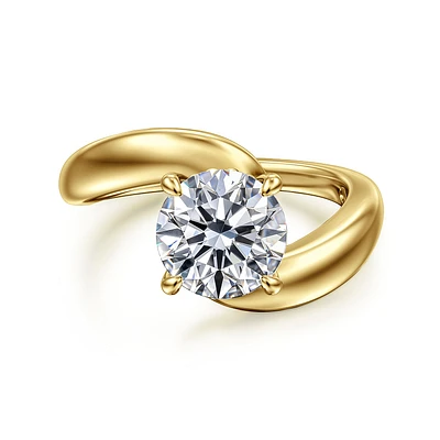Gabriel & Co 7.4 Engagement Ring 14K Yellow Gold Contemporary ER16698R6Y4JJJ