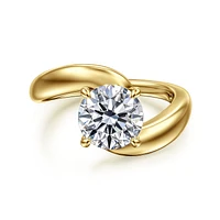 Gabriel & Co 7.4 Engagement Ring 14K Yellow Gold Contemporary ER16698R6Y4JJJ