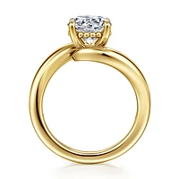 Gabriel & Co 7.4 Engagement Ring 14K Yellow Gold Contemporary ER16698R6Y4JJJ