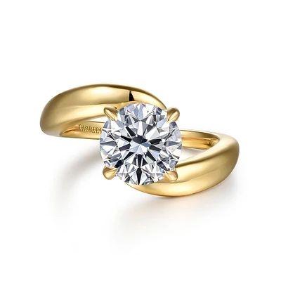 Gabriel & Co 8 Engagement Ring 14K Yellow Gold Contemporary ER16698R8Y4JJJ