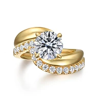 Gabriel & Co 8 Engagement Ring 14K Yellow Gold Contemporary ER16698R8Y4JJJ