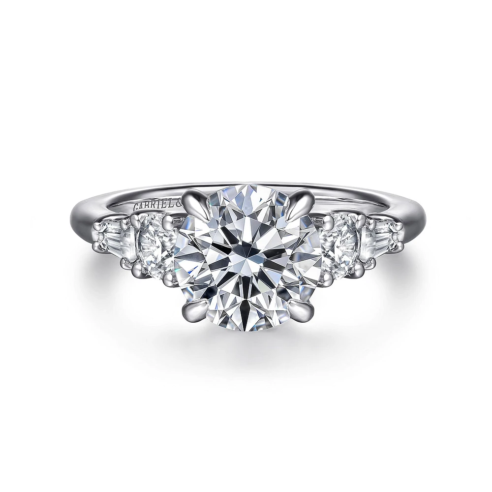 Gabriel & Co 8 Engagement Ring 14K White Gold Contemporary ER16700R8W44JJ
