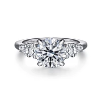 Gabriel & Co 8 Engagement Ring 14K White Gold Contemporary ER16700R8W44JJ
