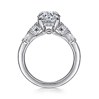 Gabriel & Co 8 Engagement Ring 14K White Gold Contemporary ER16700R8W44JJ