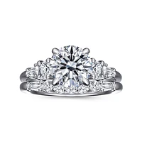 Gabriel & Co 8 Engagement Ring 14K White Gold Contemporary ER16700R8W44JJ