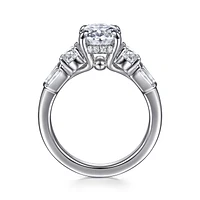 Gabriel & Co 10.5X7 Engagement Ring 14K White Gold Contemporary ER16701O8W44JJ