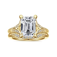 Gabriel & Co 9.5X7 Engagement Ring 14K Yellow Gold Contemporary ER16704E12Y44JJ