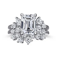 Gabriel & Co 9.5X7 Engagement Ring 14K White Gold Starlight ER16706E12W44JJ