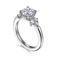 Gabriel & Co 7.4 Engagement Ring 14K White Gold Starlight ER16706R6W44JJ