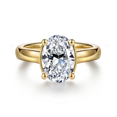 Gabriel & Co 10.5X7 Engagement Ring 14K Yellow Gold Contemporary ER16707O8Y44JJ