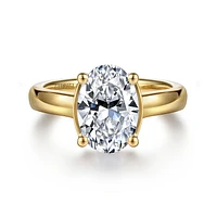 Gabriel & Co 10.5X7 Engagement Ring 14K Yellow Gold Contemporary ER16707O8Y44JJ