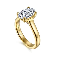 Gabriel & Co 10.5X7 Engagement Ring 14K Yellow Gold Contemporary ER16707O8Y44JJ