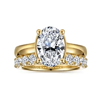 Gabriel & Co 10.5X7 Engagement Ring 14K Yellow Gold Contemporary ER16707O8Y44JJ