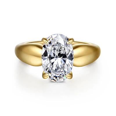 Gabriel & Co 11.5X7.5 Engagement Ring 14K Yellow Gold Contemporary ER16709O12Y44JJ