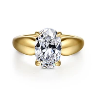 Gabriel & Co 11.5X7.5 Engagement Ring 14K Yellow Gold Contemporary ER16709O12Y44JJ