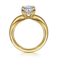 Gabriel & Co 11.5X7.5 Engagement Ring 14K Yellow Gold Contemporary ER16709O12Y44JJ